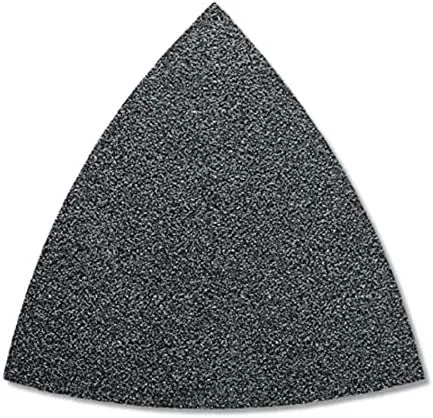 Fein 63717081018 Deltaschleifpapier con Klett, ungelocht Körnung 40 Eckmaß 80mm 50St.