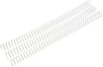 Fellowes Pack de 100 espirales metálicas, Blanco, 24 mm