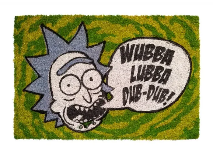 Felpudo rick y morty wubba lubba