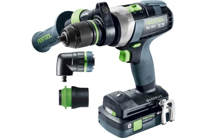 Festool QUADRIVE TDC 18/4 5,2/4,0 I-Set 3600 RPM Negro, Azul