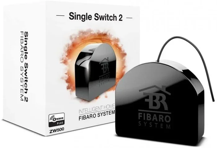 Fibaro FGS-213 ZW5 nosotros único interruptor 2, Z-Wave Plus interruptor de relé.