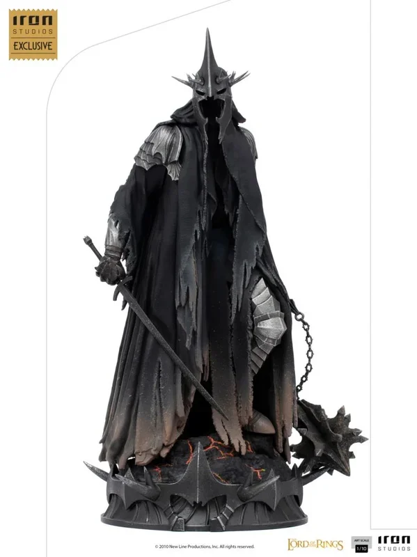 Figura art scale el señor de los anillos rey brujo de angmar exclusivo