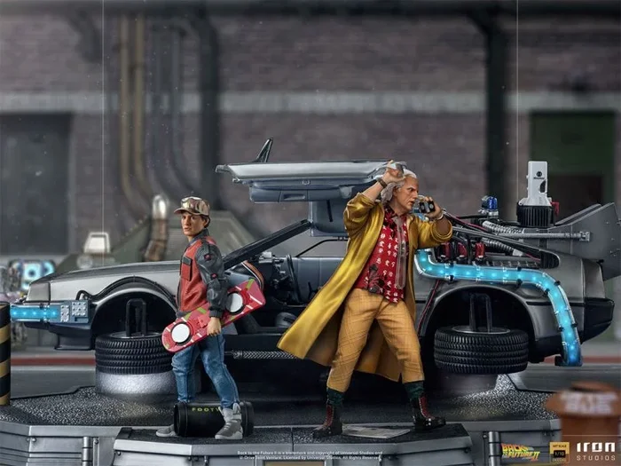 Figura art scale regreso al futuro ii diorama deluxe