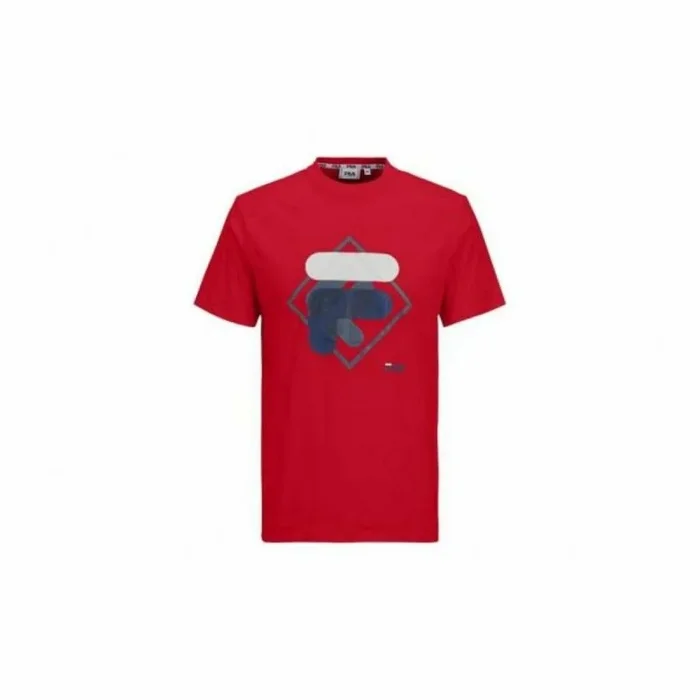 Fila Logotipo de Summerfield Camiseta, Color Rojo, XL para Hombre