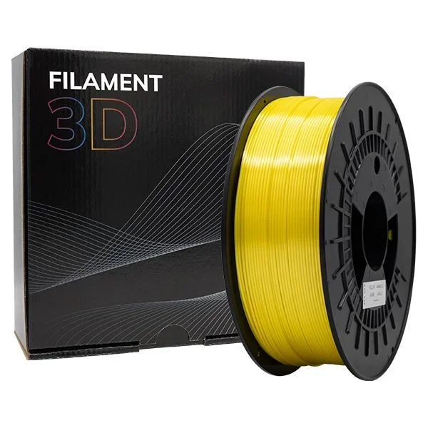 Filamento 3d pla silk – diametro 1.75mm – bobina 1kg – color amarillo