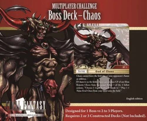 Final fantasy tcg pack multiplayer boss deck chaos