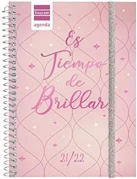Finocam agenda escolar secundaria mod. tiempo de brillar 8º espiral semana vista tapa pp castellano 2021/22