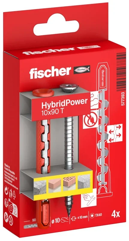 fischer 577393 HybridPower, Rojo