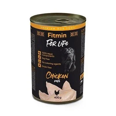 Fitmin for life chicken pate – comida húmeda para perros 400g