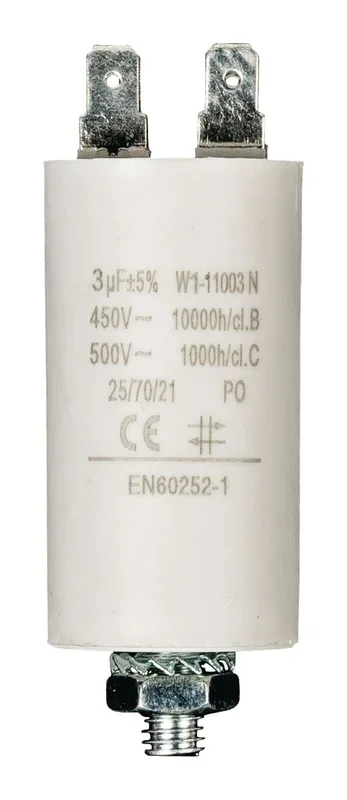 Fixapart W1-11003N condensador Blanco Fixed capacitor Cilíndrico