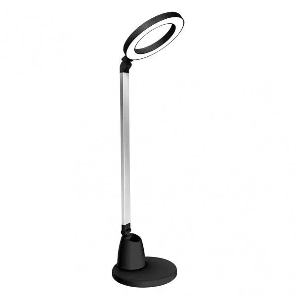 Flexo calcita 8w 640lm 4000k negro/plata 55x16x16 cm tactil y regulable intensidad