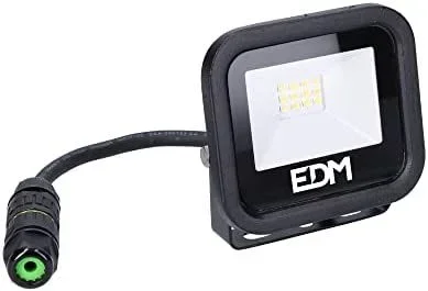 FOCO PROYECTOR LED 10W 800lm 4000K LUZ DIA BLACK SERIES 9,2×8,1×2,7cm EDM