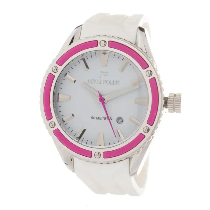 Folli Follie Reloj Mujer Analogico Cuarzo con Correa de Silicona WF0T027ZDP