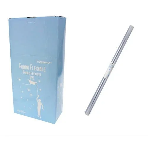 Forralibros adherente pvc 2m x 45 cm. transparente bismark