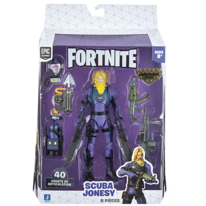 Fortnite- Epic Games Scuba Jonesy Figura Acción Legendary Series, Multicolor, 15 Centimeters (Jazwares FNT0734)