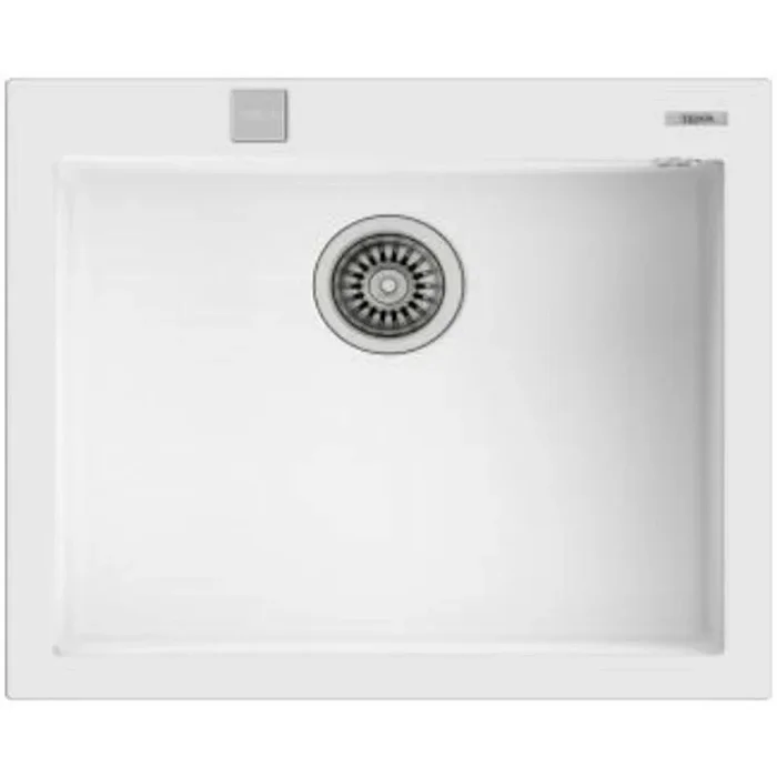 Fregadero Teka Tegranite Forsquare 50.40 Auto Color Arctic White Ref 115230009 Mueble De 60 Cm
