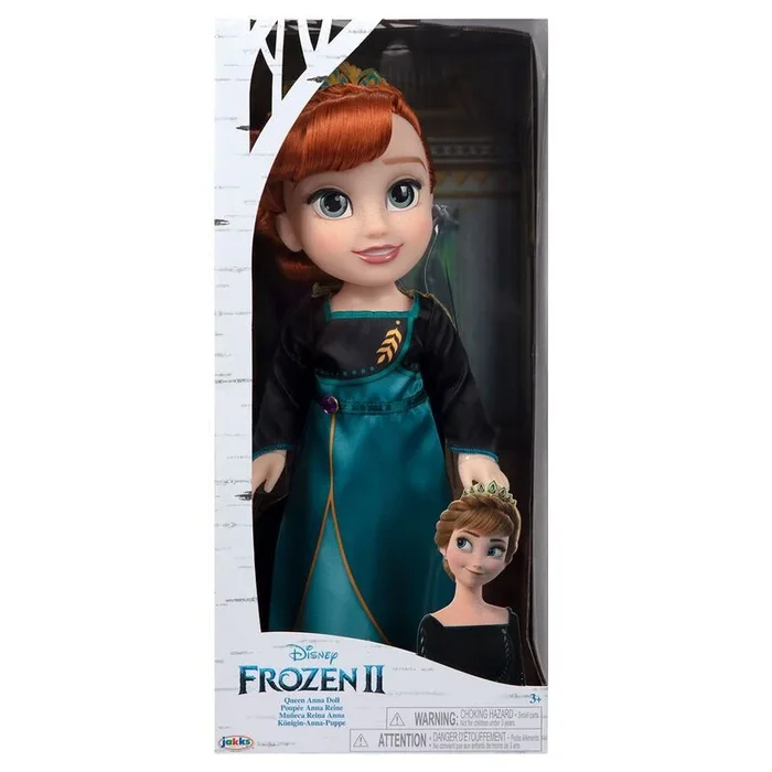 Frozen 2 Muñeca Anna en Traje de Epílogo Iónico, con Zapatos y Pendientes Incluidos, Muñeca de 14 Pulgadas, Ideal para Fans de 3 Años