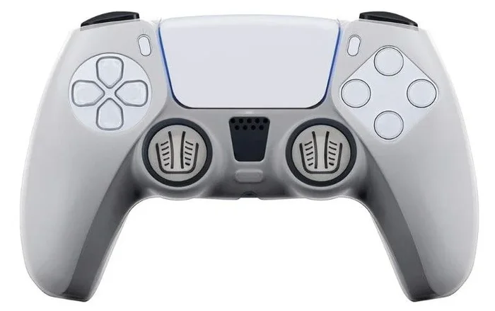 FRTEC – Protector de Silicona Translúcida + Grips + Pegatina Touchpad, para Mando Playstation 5 (Playstation 5)