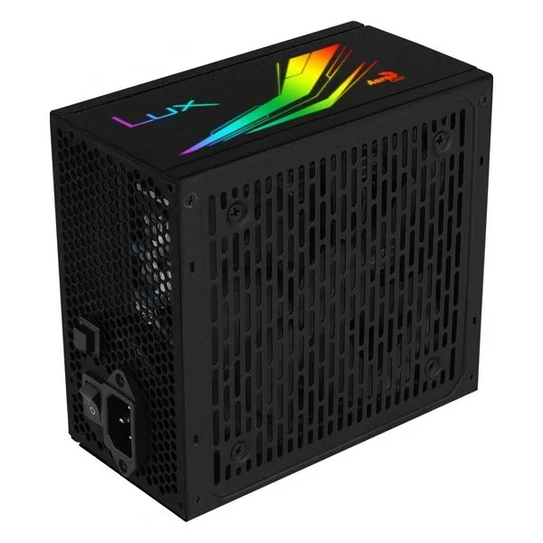 Fuente alimentacion aerocool lux rgb 1000w, certificado 80 plus gold, modular , pfc activo, vent. 12x12cm iluminacion rgb-a (adressable) haswell