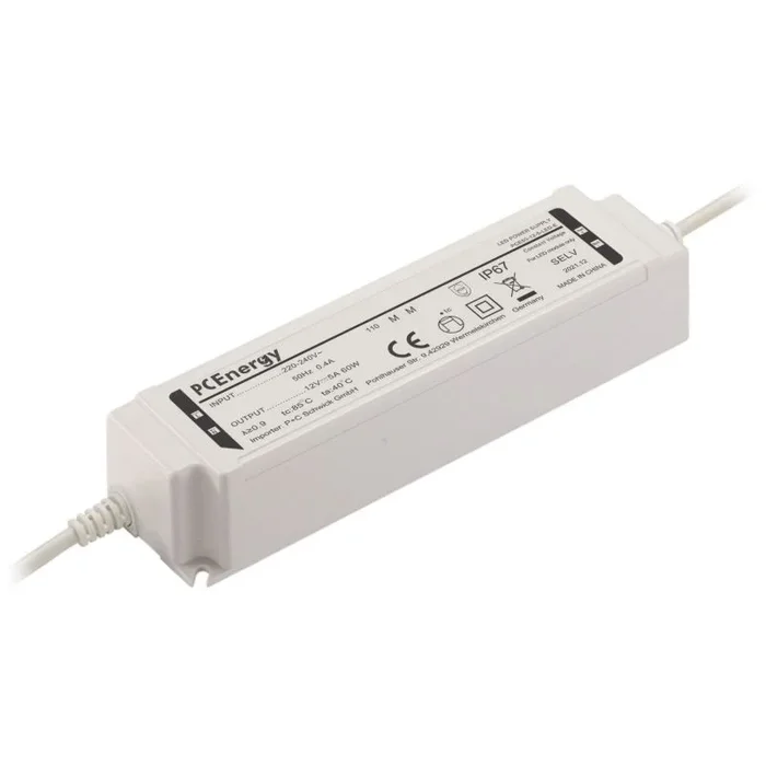 Fuente Alimentacion Leds 12vdc 60w 5a Ip67 Pcenergy Pce60-12-5-led-e