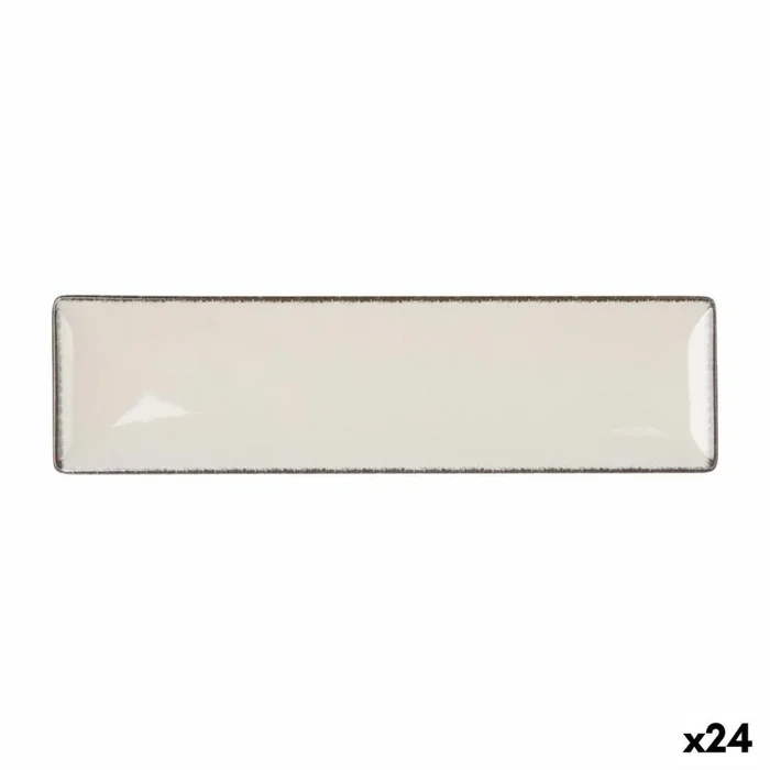 Fuente de cocina la mediterránea anllo rectangular 30 x 8 x 2 cm (24 unidades)