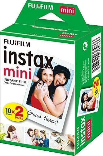 Fujifilm Instax Mini Brillo – Película fotográfica instantánea (2 x 10 Hojas)