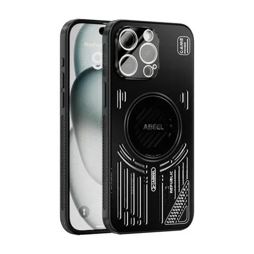 Funda ABEEL Ice Fox Series con disipador de calor Magsafe para iPhone 13 Pro Max (negra)