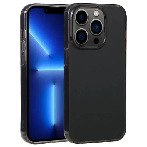Funda Acrílico Gebei para iPhone 13 Pro Protección Teléfono (Negro Transparente)
