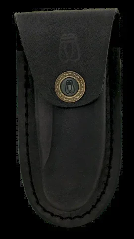 Funda Albainox de Piel Vaqueta Color Negro de 11 Cm 34040