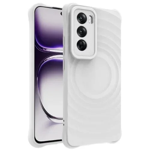 Funda Blanda con Diseño de Escarcha Manbo para Oppo Reno12 Pro Global Imak Uc-6 Series (Blanca)