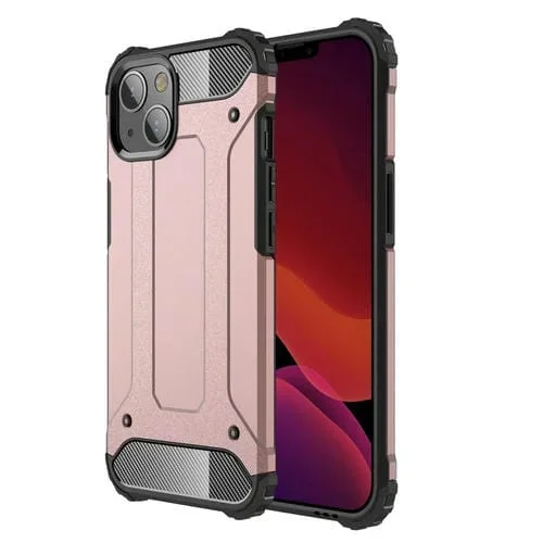 Funda combinada para iPhone 13 Mini Magic Armor TPU + PC (Oro Rosa)