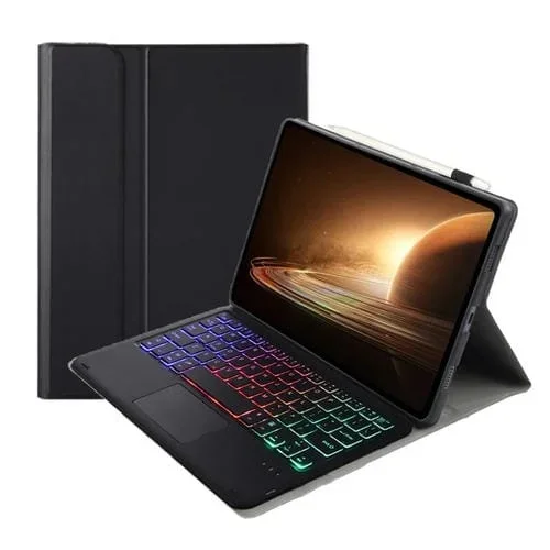 Funda con Teclado Bluetooth para Oppo Pad 2 11.61 » (2023) Op13-As Piel de Cordero (Negro)