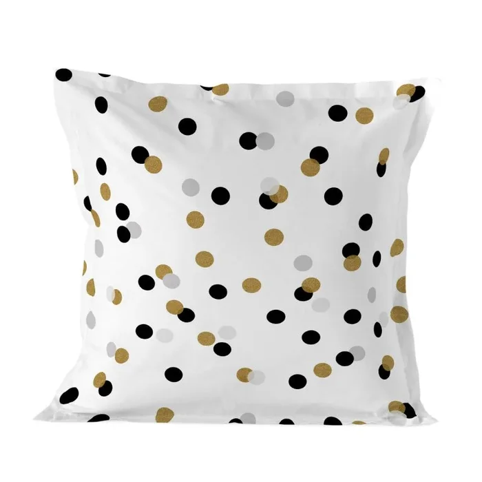Funda de almohada happyfriday blanc golden dots multicolor 80 x 80 cm
