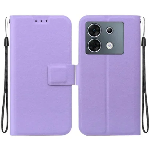 Funda de Cuero con Hebilla Magnética Ultrafina para Infinix Zero 30 5G (Morado)