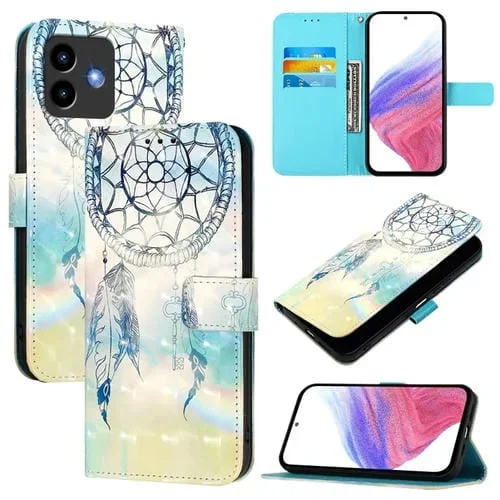 Funda de Cuero con Tapa Horizontal con Pintura 3D para Cubot Note 40 (Dream Wind Chimes)