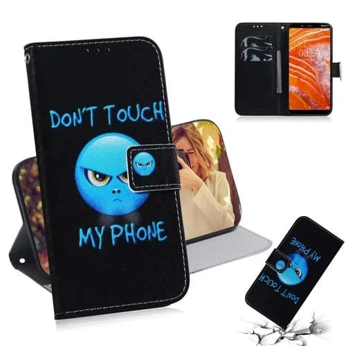 Funda de Cuero con Tapa Horizontal y Dibujo Ira para Nokia 3.1 Plus con Soporte y Ranuras