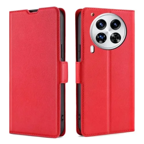 Funda de Cuero con Tapa Horizontal y Hebilla Lateral para Tecno Camon 30 Premier 5G (Rojo)
