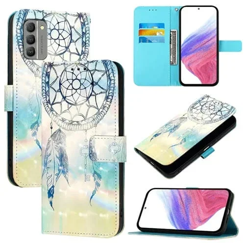 Funda de Cuero con Tapa Horizontal y Pintura 3D para Nokia G400 (Dream Wind Chimes)
