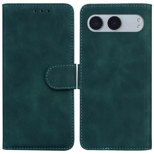 Funda de Cuero con Tapa para OnePlus Nord 4 (Verde)