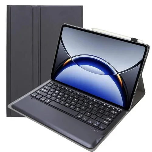 Funda de Cuero con Teclado Bluetooth Desmontable TPU Op15-A para Oppo Pad 3 12,1 » (Negro)