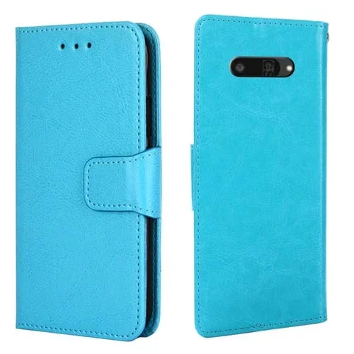 Funda de Cuero con Textura de Cristal para Kyocera Digno Sx4 5G (Azul Cielo)