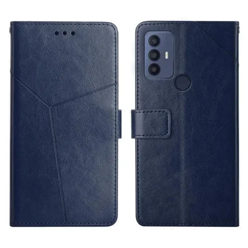 Funda de Cuero Flip Horizontal para Aquos V6 y V6 Plus (Azul)