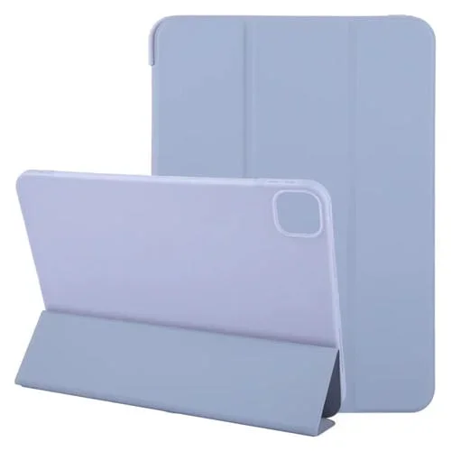 Funda de Cuero Gebei para iPad Air 13 (2025/2024) Plegable 3 Pliegues Tapa Antigolpes (Morado Claro)