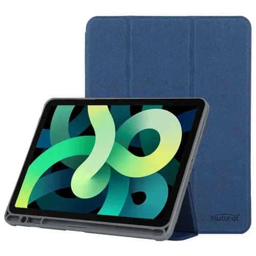 Funda de Cuero Inteligente para Tableta Mutural Yashi iPad 2025/2022 (Azul)