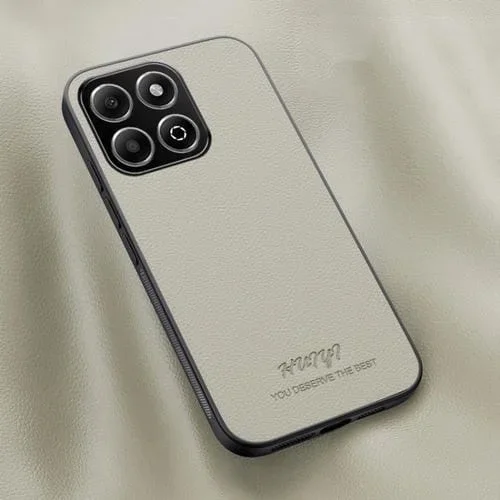 Funda de Cuero Magnética para Honor X6B Huiyi (Blanca)