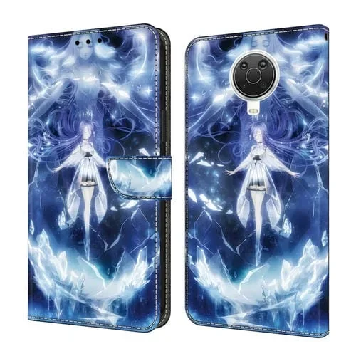 Funda de Cuero para Nokia G20 con Cristales Pintada (Hada Mágica)