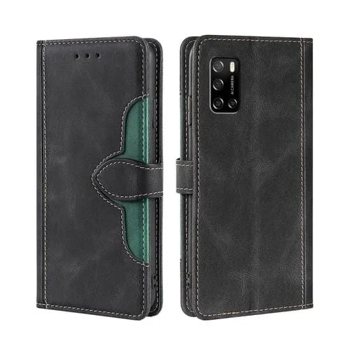 Funda de Cuero para Rakuten Big S Skin Feel con Hebilla Magnética (Negro)