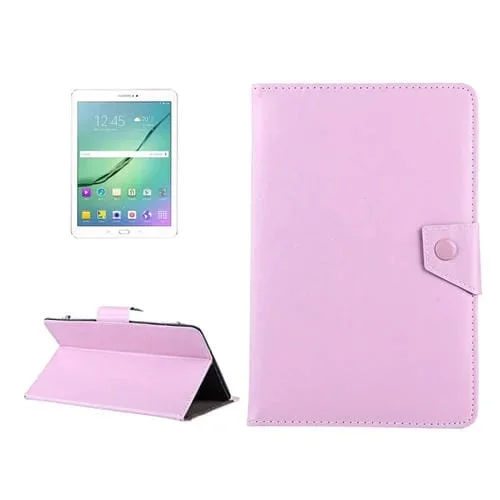 Funda de Cuero para Tablets 10 Pulgadas Crazy Horse Texture con Soporte (Rosa)
