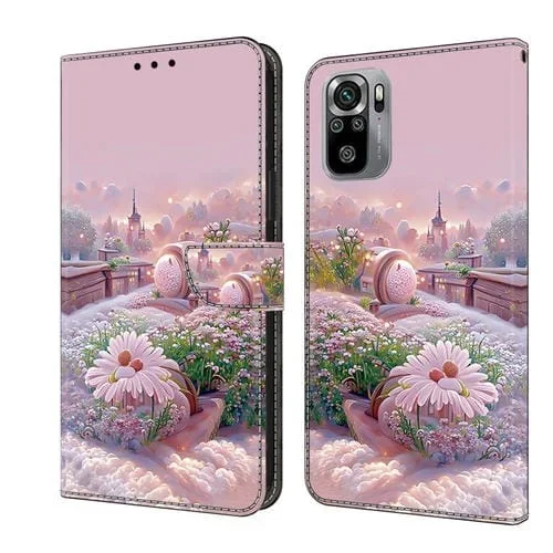 Funda de Cuero Pintada a Mano para Redmi Note 12 Pro 4G / 11 Pro (Jardín)