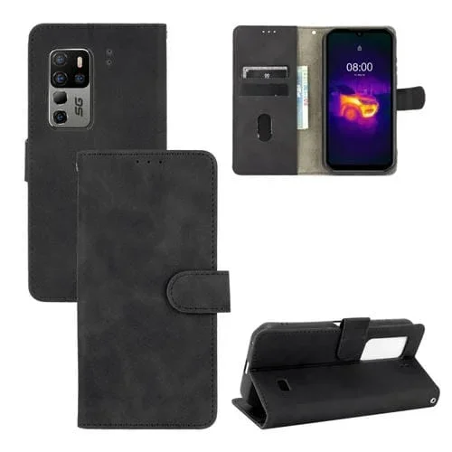 Funda de Cuero PU para Ulefone Armor 11T 5G con Hebilla Magnética, Soporte y Ranuras para Tarjetas (Negro)